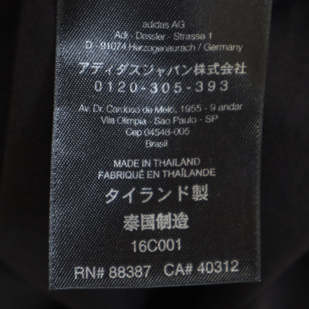 Y-3 ワイスリー アディダス コラボ 長袖 クラシック モックネック カットソー S ブラック xadidas メンズ