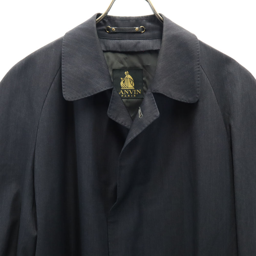 LANVIN ランバン 90s オールド ステンカラーコート R44-43 チャコールグレー メンズ