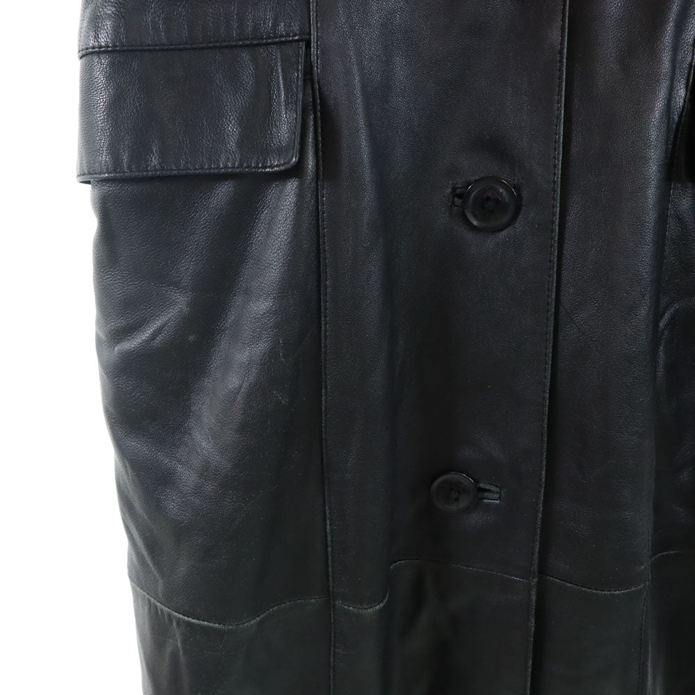 LITTLE NEW YORK リトルニューヨーク シープスキン レザーコート 6 ブラック COLLECTION レディース