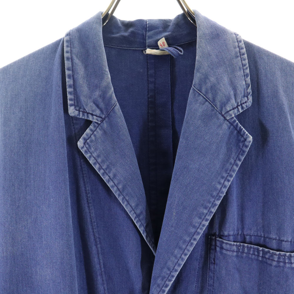 EURO WORK ユーロワーク 70s ヴィンテージ ダンガリー コート 48 ブルー メンズ