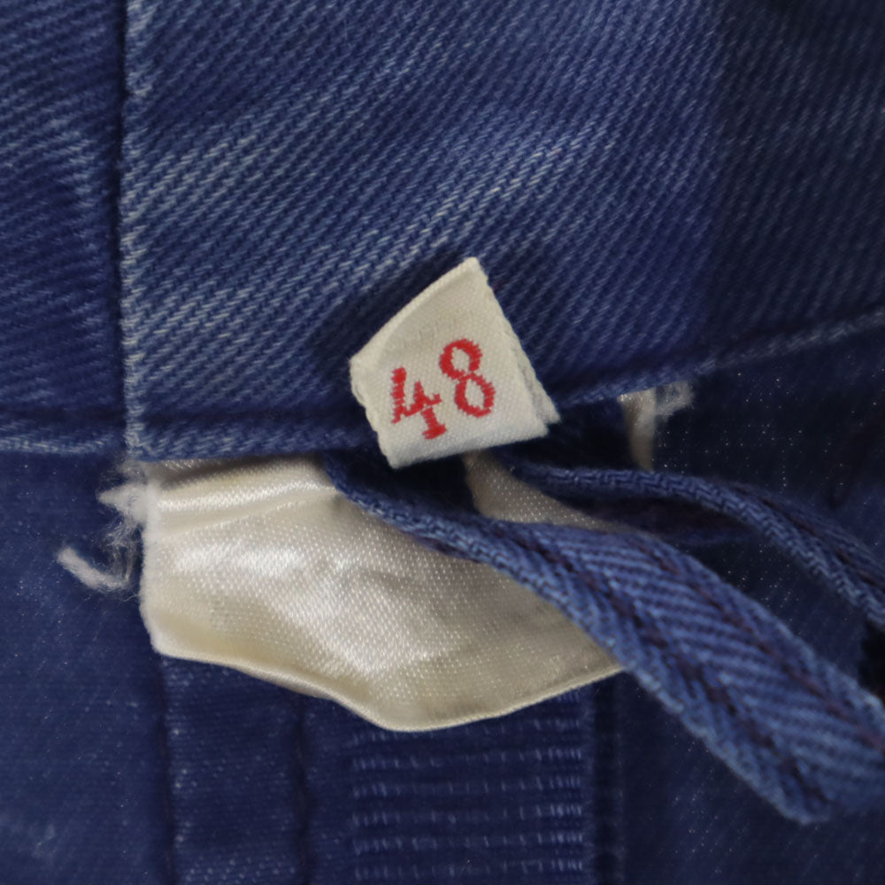 EURO WORK ユーロワーク 70s ヴィンテージ ダンガリー コート 48 ブルー メンズ