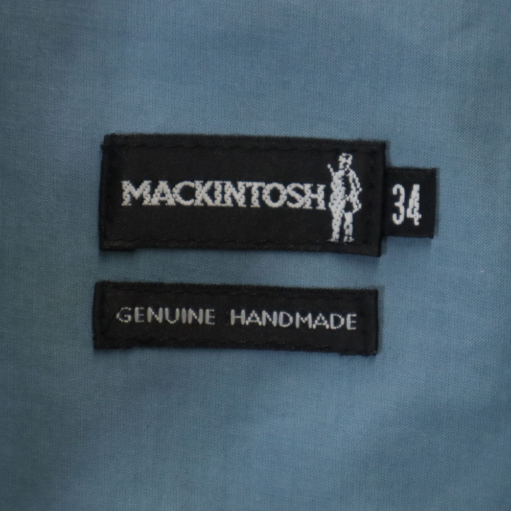 Mackintosh マッキントッシュ スコットランド製 コットンラバープルーフ レインコート 34 ブルー系 レディース