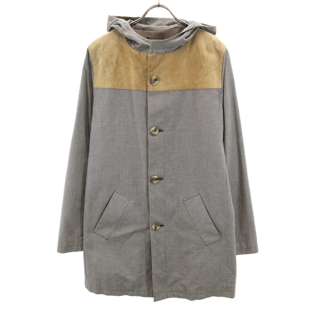 A.P.C. アーペーセー スエード切替 コート XS ブラック系 メンズ