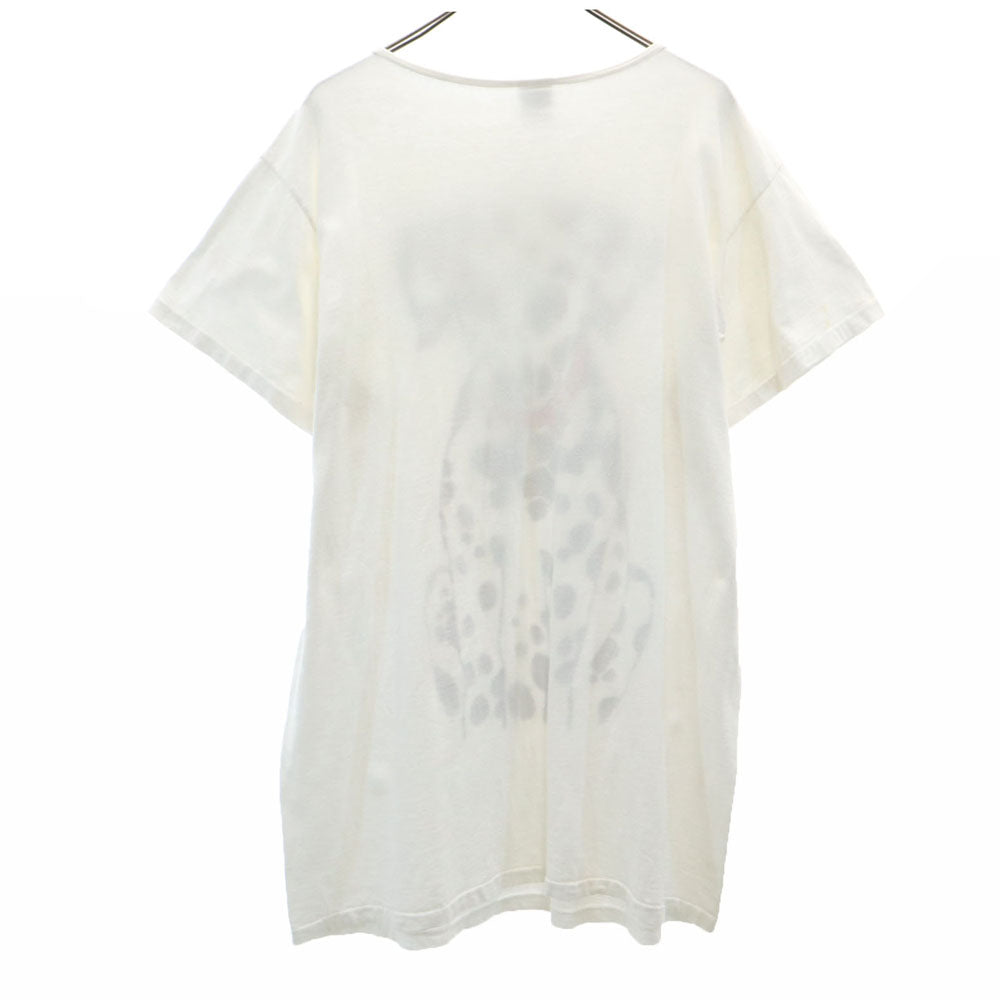 ハートランドアパレル 90s USA製 オールド ダルメシアン 半袖 Tシャツ ワンピース ONESIZE ホワイト レディース