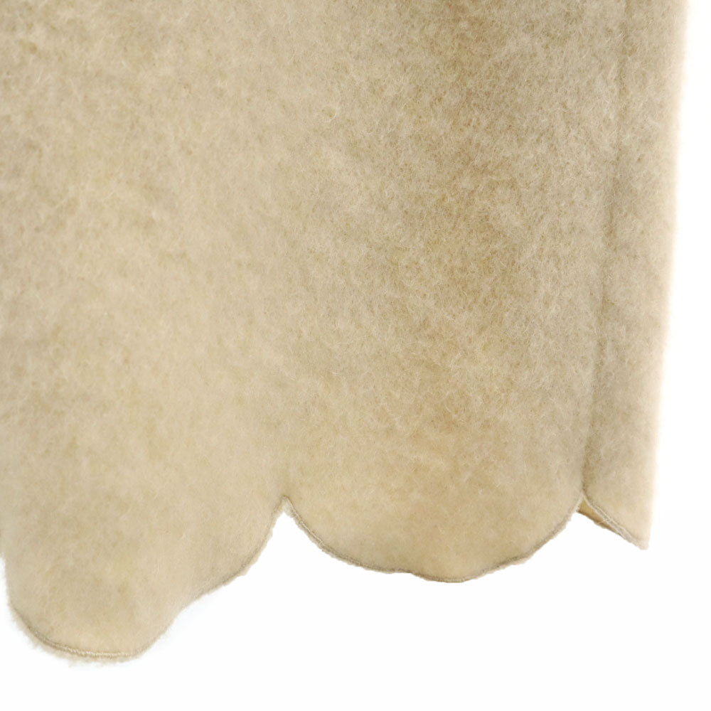 SueUNDERCOVER スーアンダーカバー 日本製 ウールブレンド ノースリーブ Vネック ミニワンピース 2 ベージュ レディース