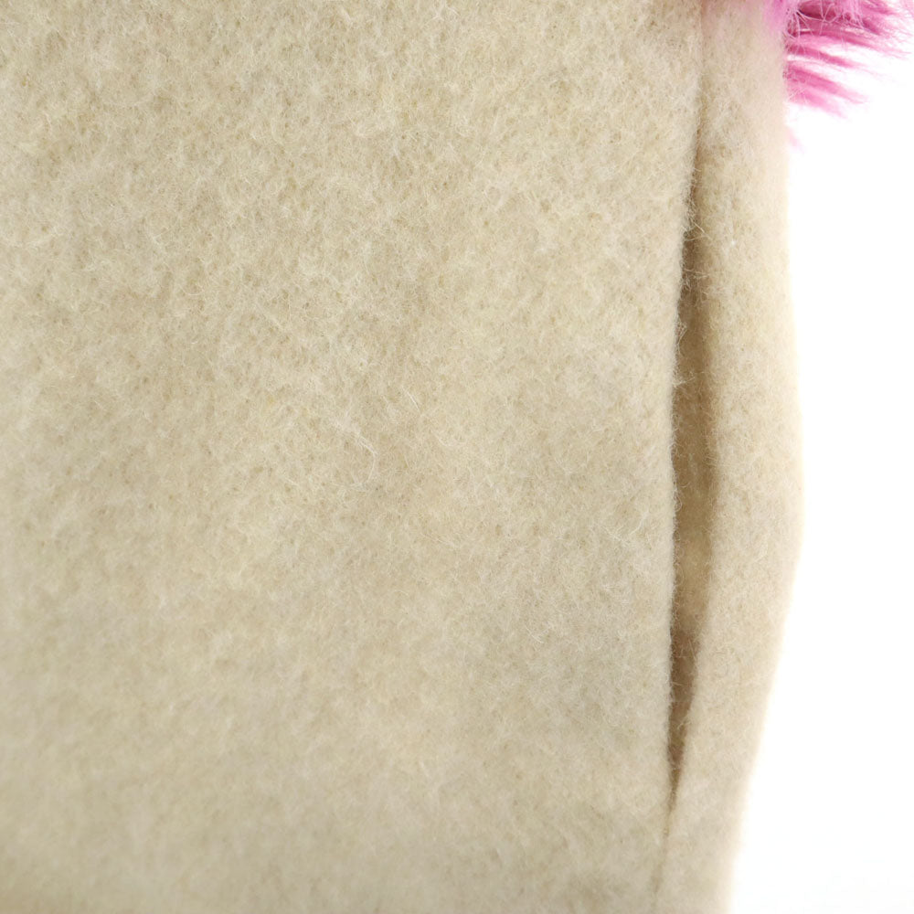 SueUNDERCOVER スーアンダーカバー 日本製 ウールブレンド ノースリーブ Vネック ミニワンピース 2 ベージュ レディース