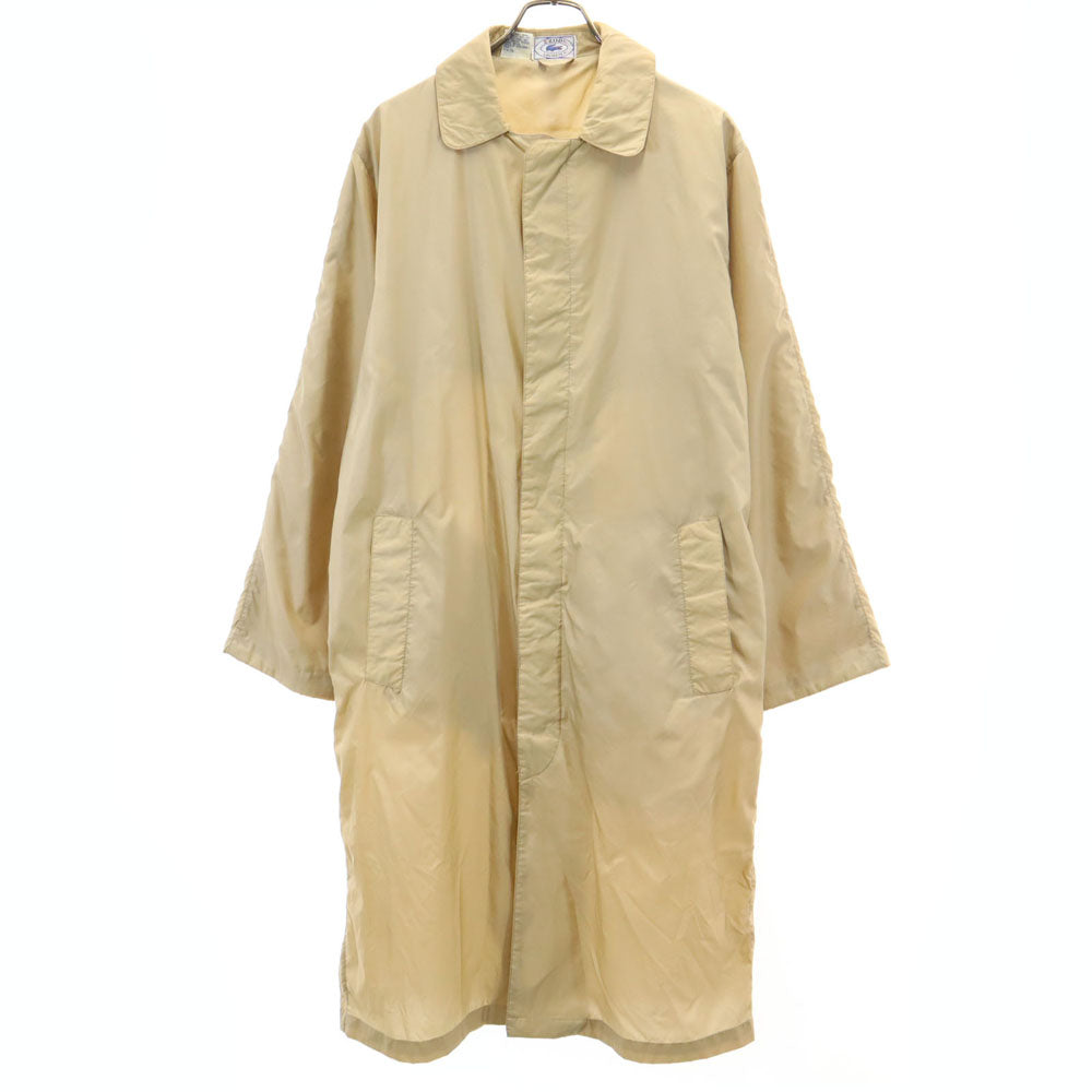 IZOD LACOSTE アイゾッドラコステ 70s ヴィンテージ 糸巻きタグ パッカブル ステンカラーコート M ベージュ メンズ