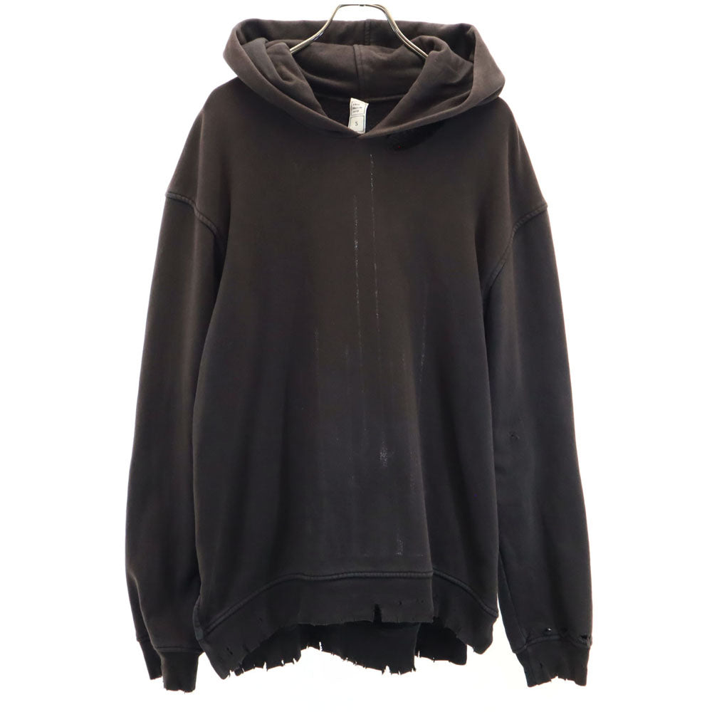アルケミスト USA製 長袖 ヴィンテージ加工 スウェットパーカー S ダークブラウン レディース