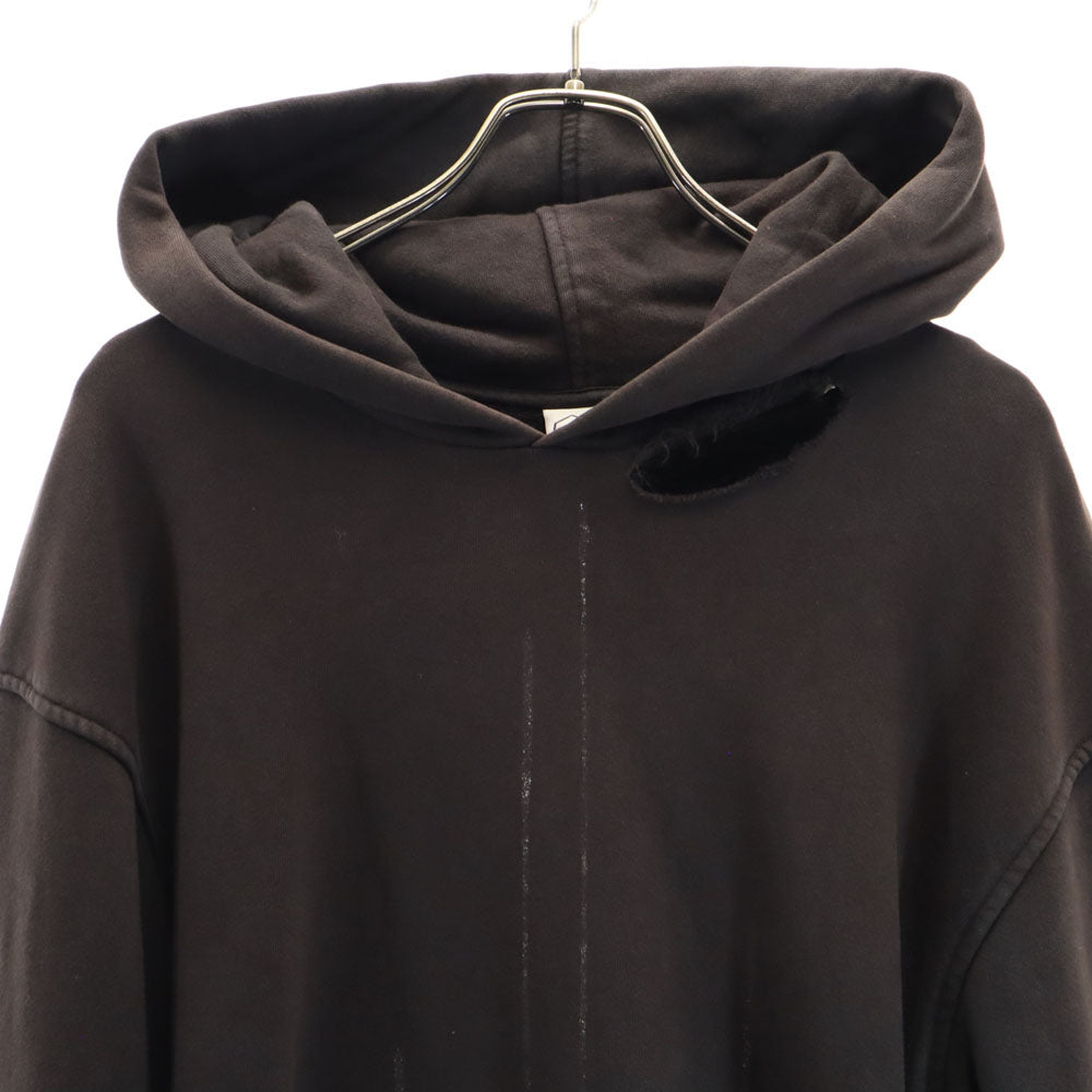 アルケミスト USA製 長袖 ヴィンテージ加工 スウェットパーカー S ダークブラウン レディース