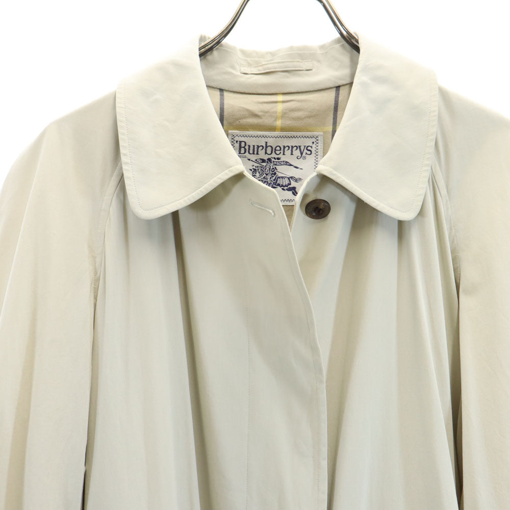 Burberrys バーバリーズ 90s オールド ステンカラーコート 7AR アイボリー系 レディース