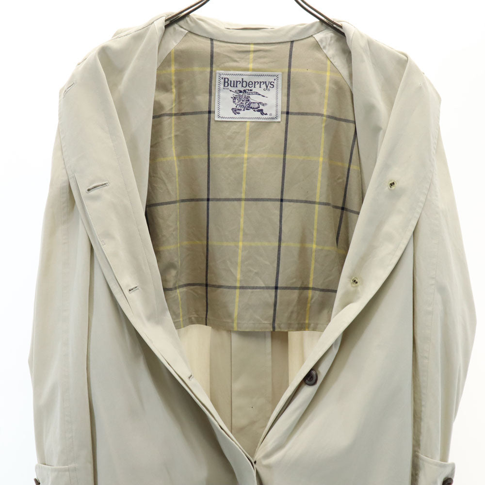 Burberrys バーバリーズ 90s オールド ステンカラーコート 7AR アイボリー系 レディース