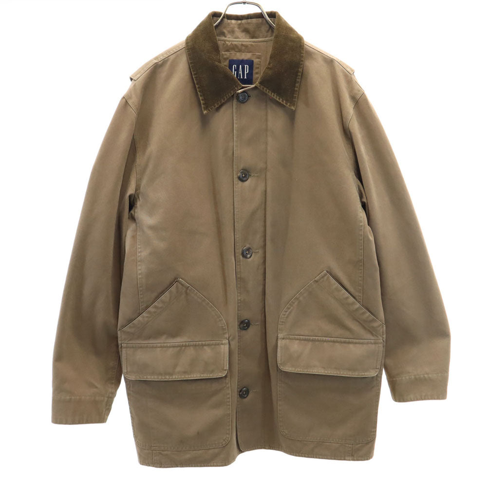 ギャップ オールド ハンティングジャケット L ブラウン GAP 中綿 襟コーデュロイ メンズ
