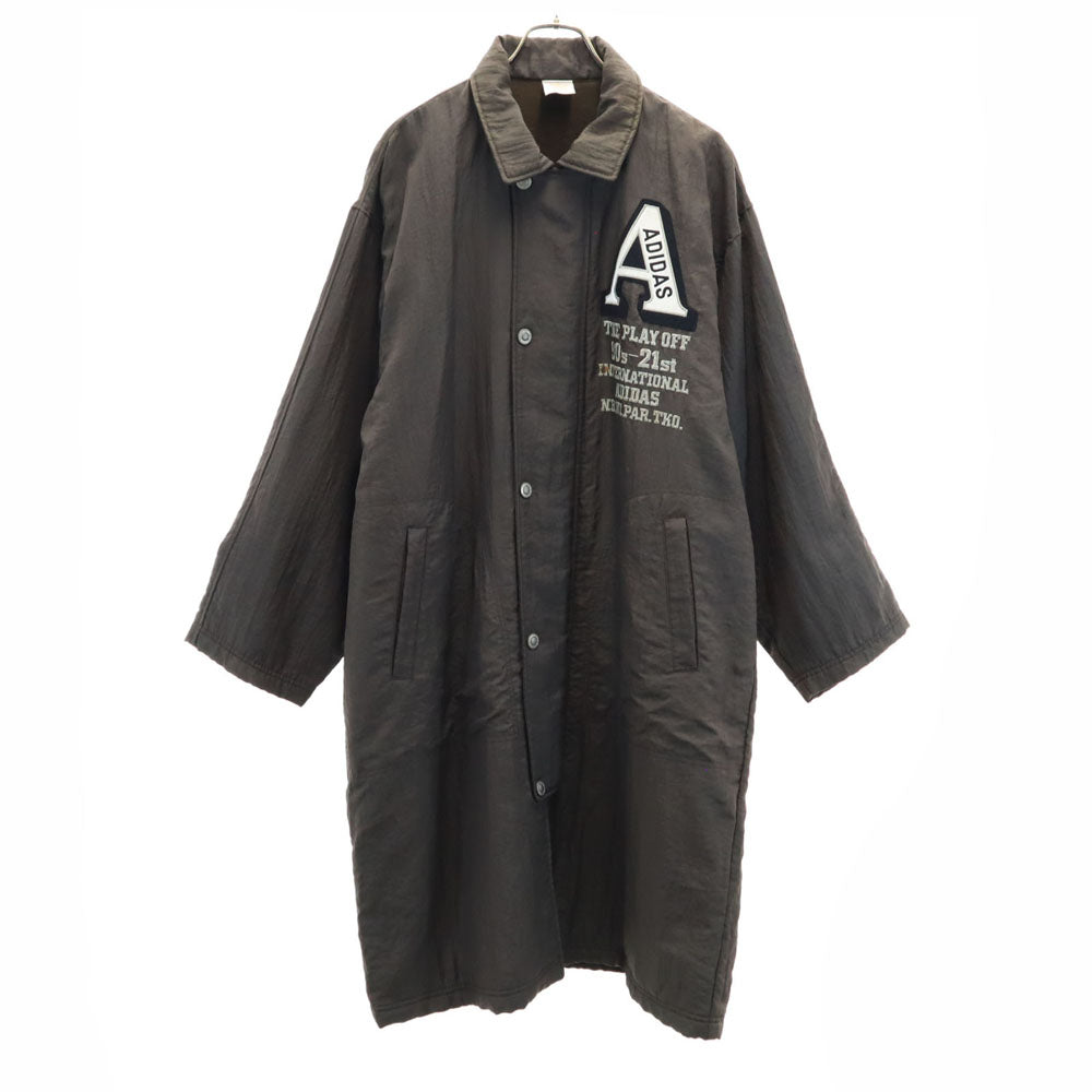 adidas アディダス 80s デサント製 ヴィンテージ ベンチコート L ブラウン系 メンズ