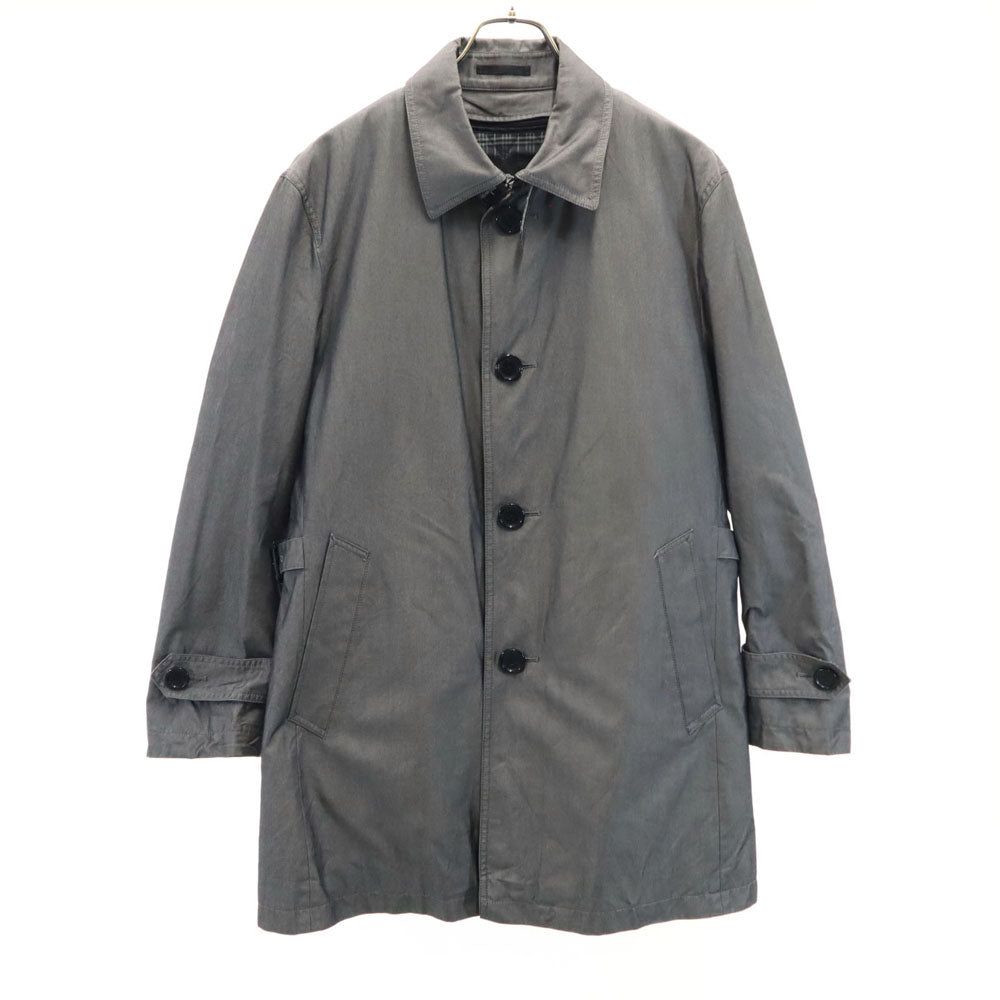BURBERRY BLACK LABEL バーバリーブラックレーベル ライナー付き ステンカラーコート LL グレー メンズ