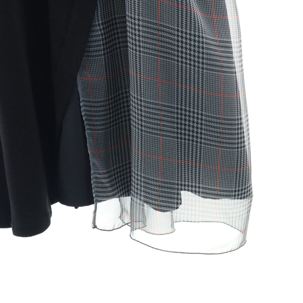 DENHAM デンハム 日本製 長袖 ニット ロングワンピース F ブラック TROLL DRESS レディース