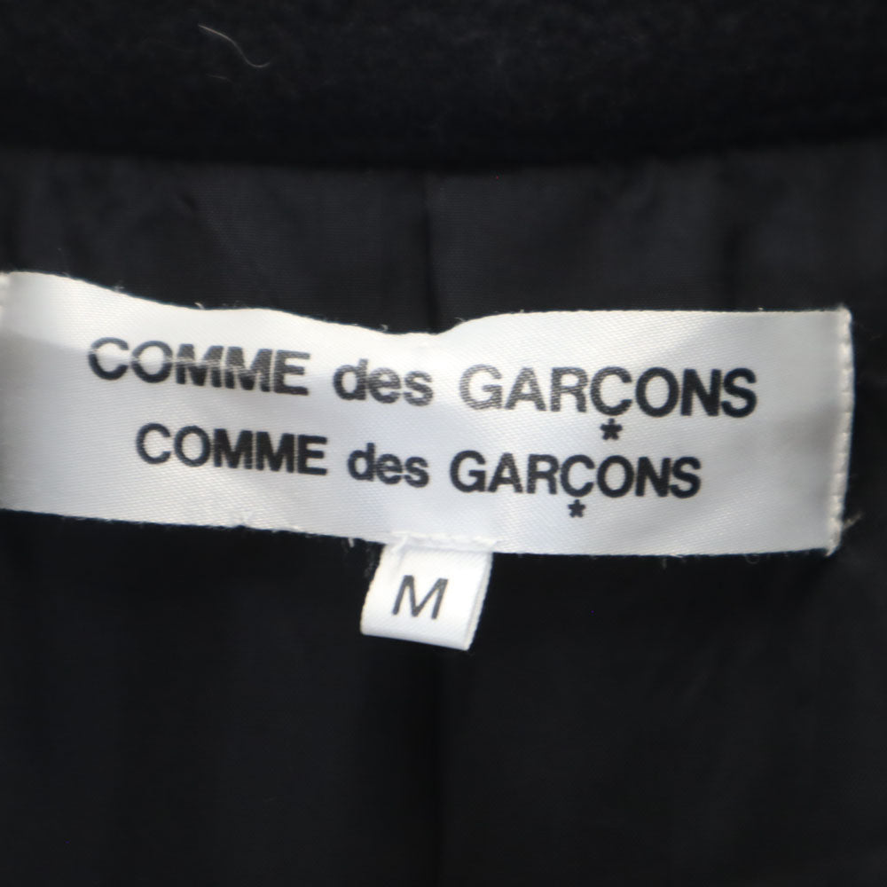 Comme des Garcons Comme des Garcons コムデギャルソンコムデギャルソン 2005年 日本製 ウールブレンド ダブル コート M チャコールブラック レディース