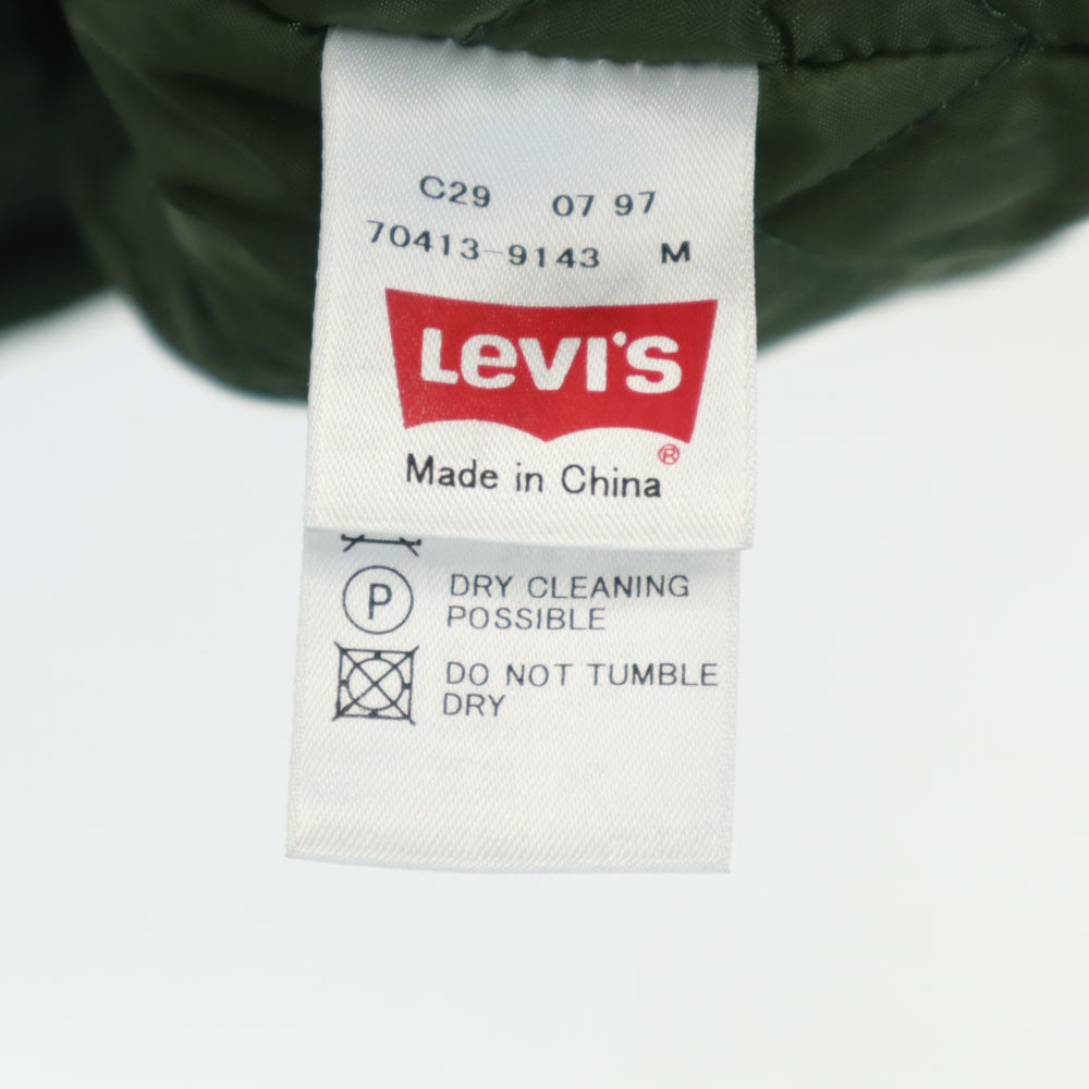 Levi's リーバイス 90s シルバータブ オールド メルトン フーデッド コート M グリーン系 Silver Tab 裏キルティング メンズ