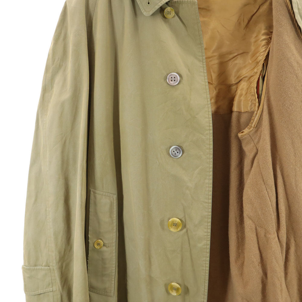 Burberrys バーバリーズ 80s 90s 英国製 オールド ステンカラーコート M ベージュ ライナー付き メンズ