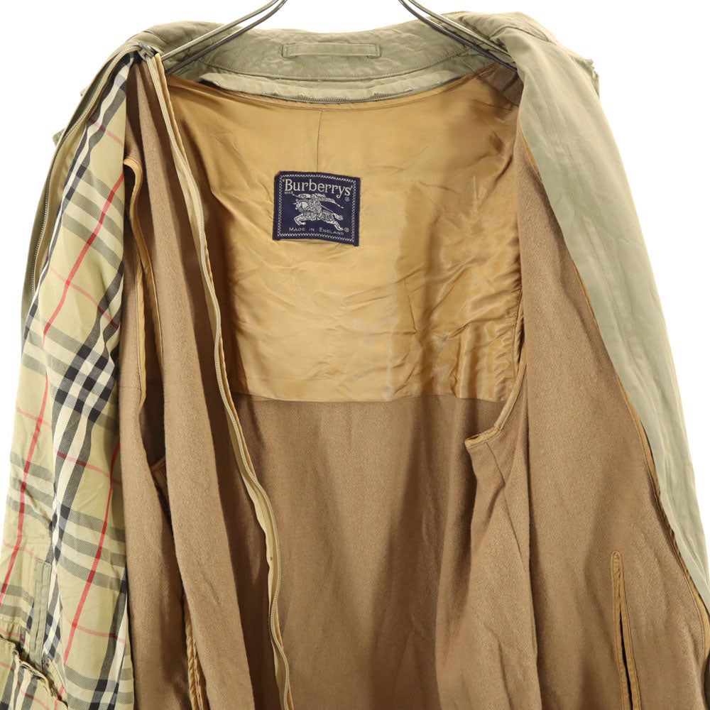 Burberrys バーバリーズ 80s 90s 英国製 オールド ステンカラーコート M ベージュ ライナー付き メンズ