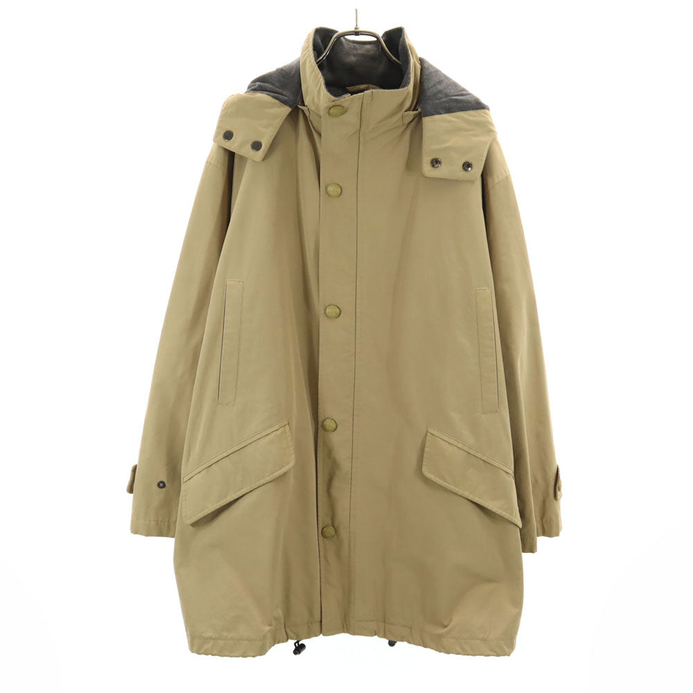 BURBERRY LONDON バーバリーロンドン 三陽商会 日本製 フーデッド コート M ベージュ メンズ