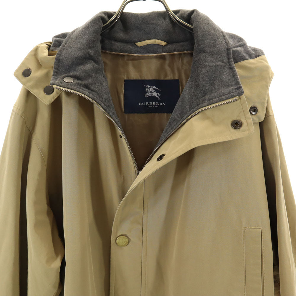 BURBERRY LONDON バーバリーロンドン 三陽商会 日本製 フーデッド コート M ベージュ メンズ