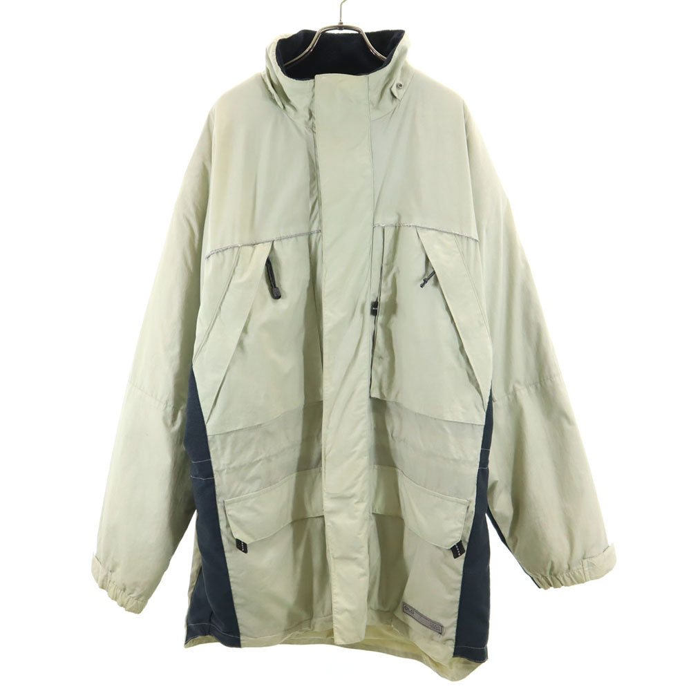 OLD NAVY オールドネイビー オールド 中綿ジャケット L ベージュ 裏フリース メンズ