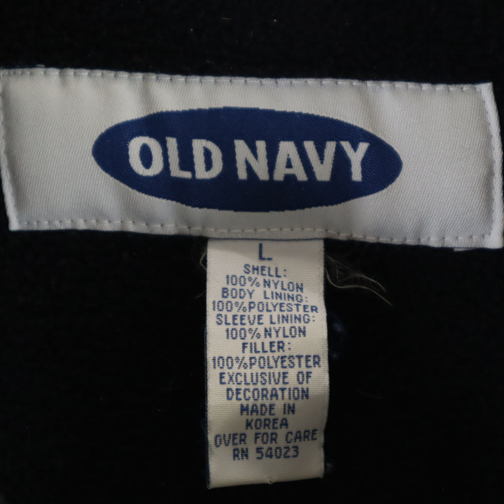OLD NAVY オールドネイビー オールド 中綿ジャケット L ベージュ 裏フリース メンズ
