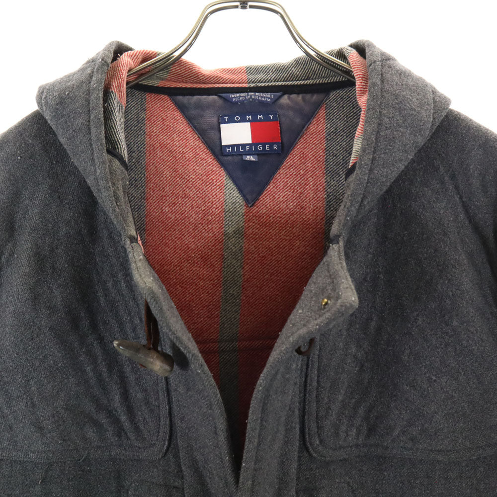 TOMMY HILFIGER トミーヒルフィガー 90s ウールブレンド オールド フラッグタグ ダッフルコート XL グレー メンズ