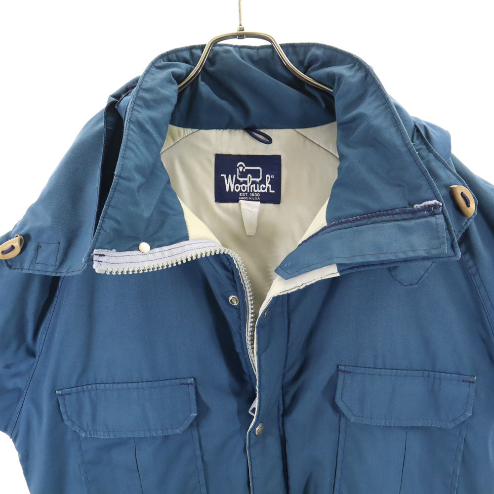WOOLRICH ウールリッチ 80s USA製 ヴィンテージ コート 青紺 メンズ