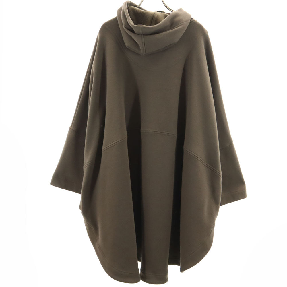 β ベータ 長袖 ポンチョ風 コート F ブラウン系 裏フリース レディース