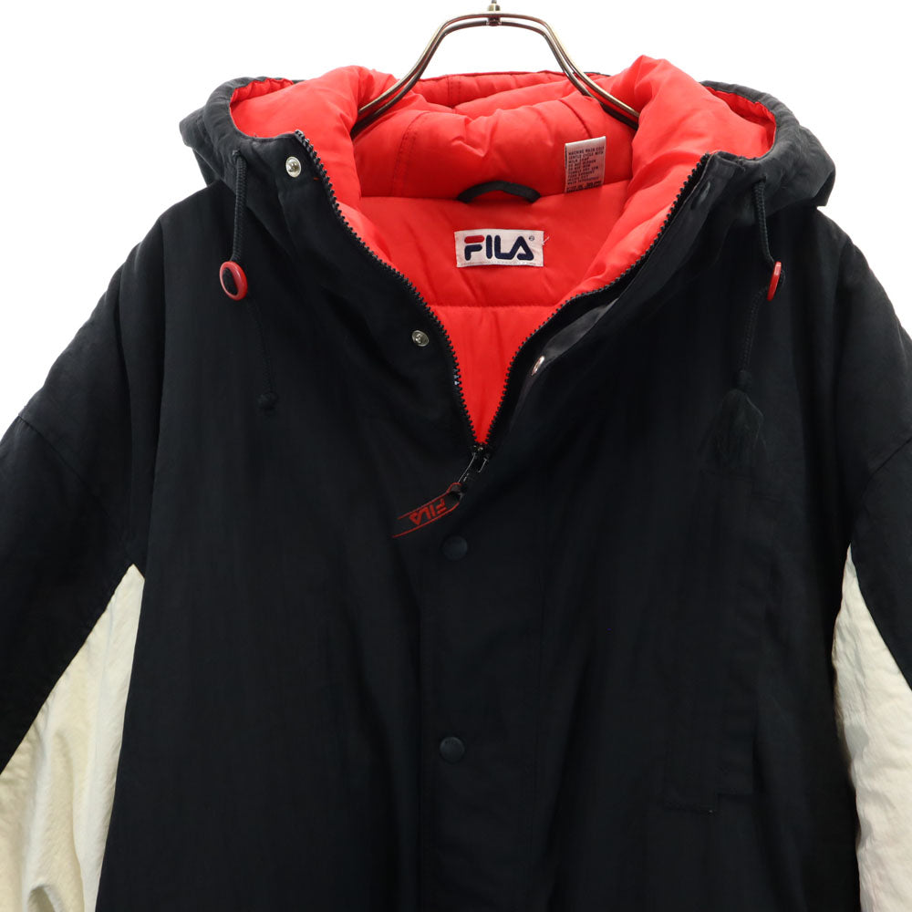 FILA フィラ 90s オールド 中綿ジャケット XL ブラック系 メンズ