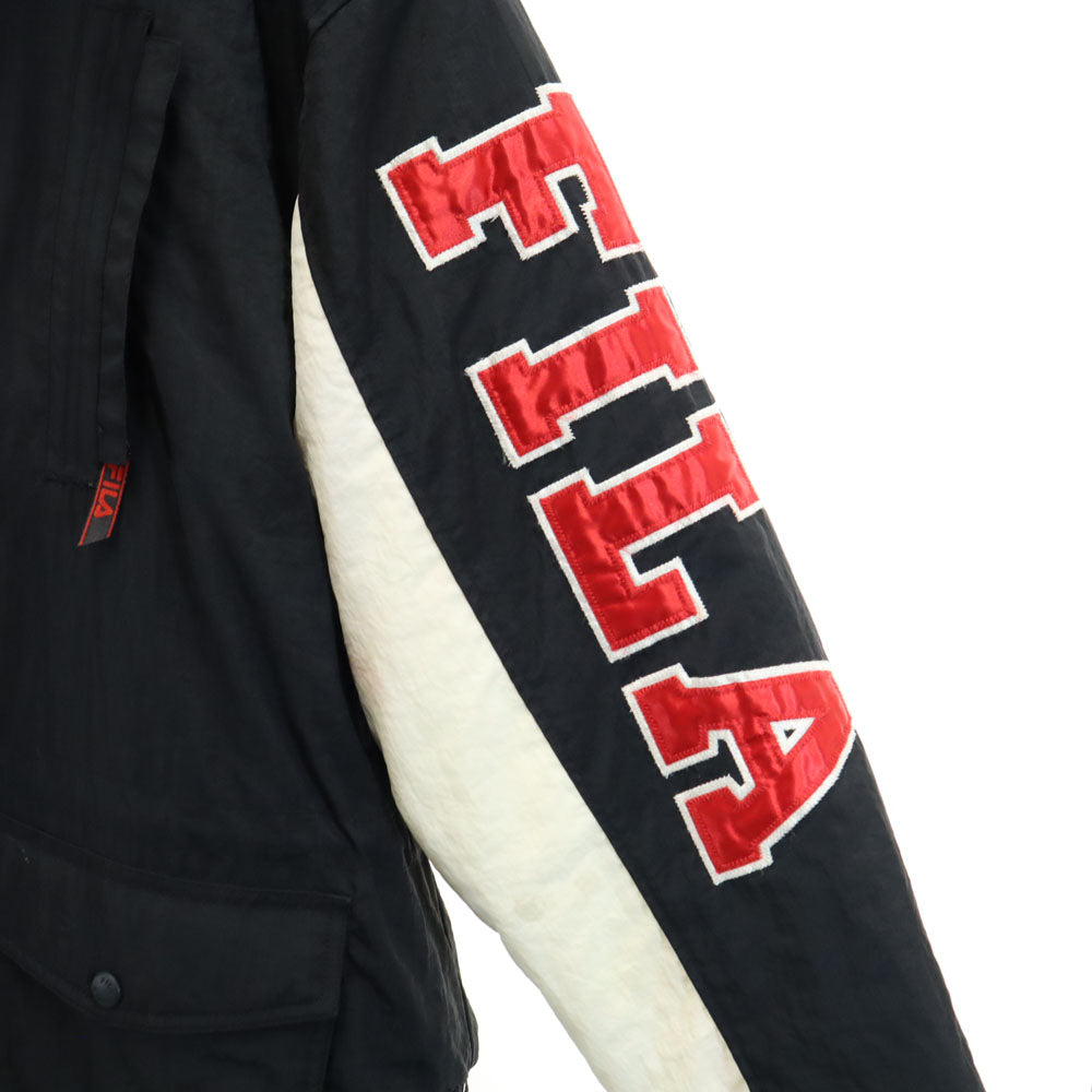FILA フィラ 90s オールド 中綿ジャケット XL ブラック系 メンズ