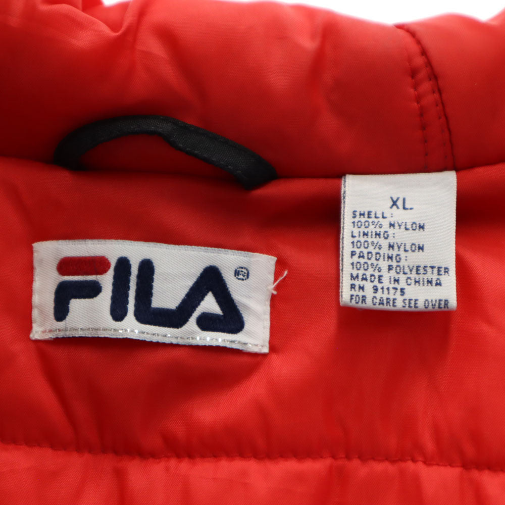 FILA フィラ 90s オールド 中綿ジャケット XL ブラック系 メンズ