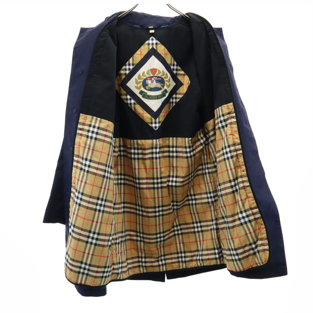 BURBERRY バーバリー ライナー付き ステンカラーコート 46 ネイビー メンズ