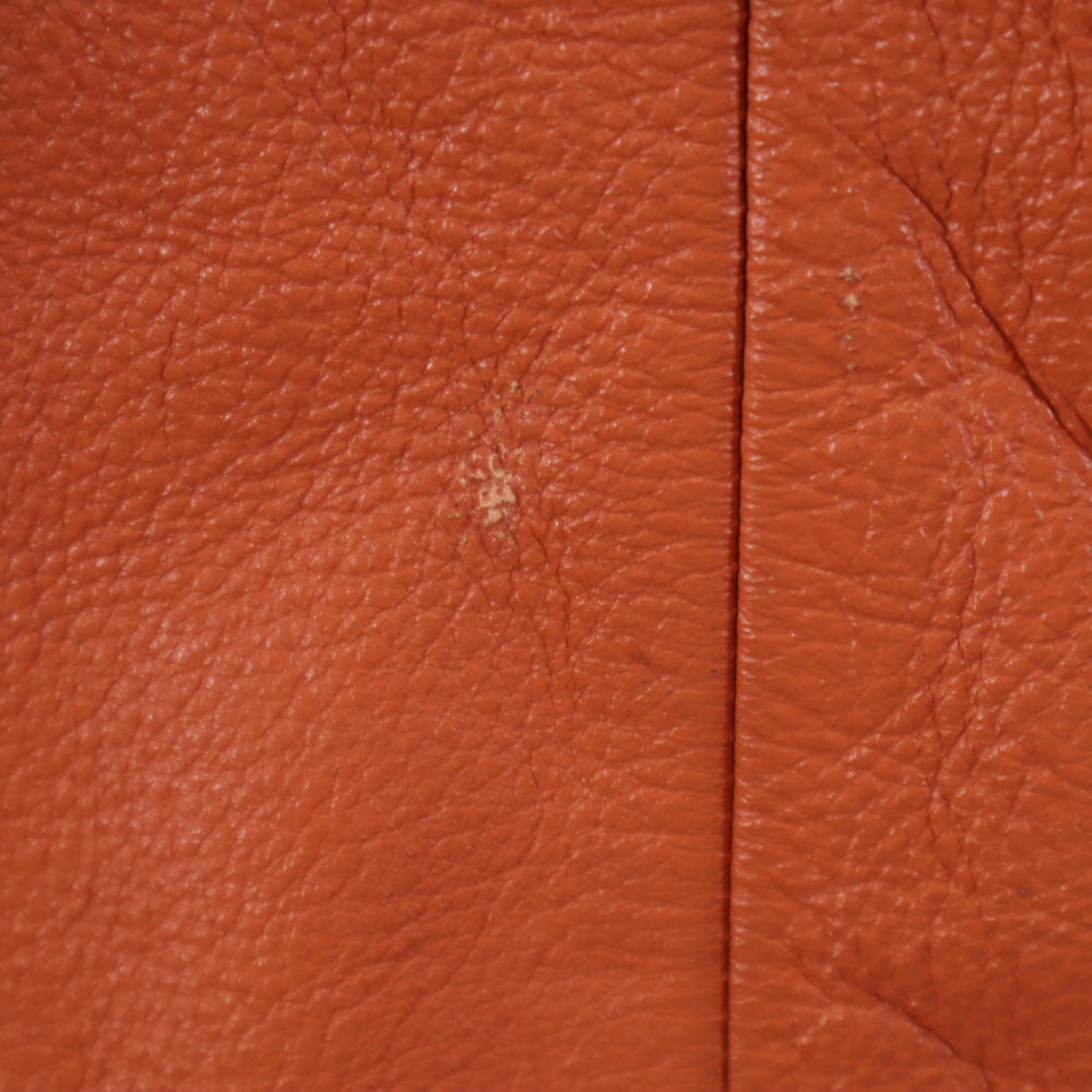 Guess ゲス オールド レザー 中綿コート XL オレンジ メンズ