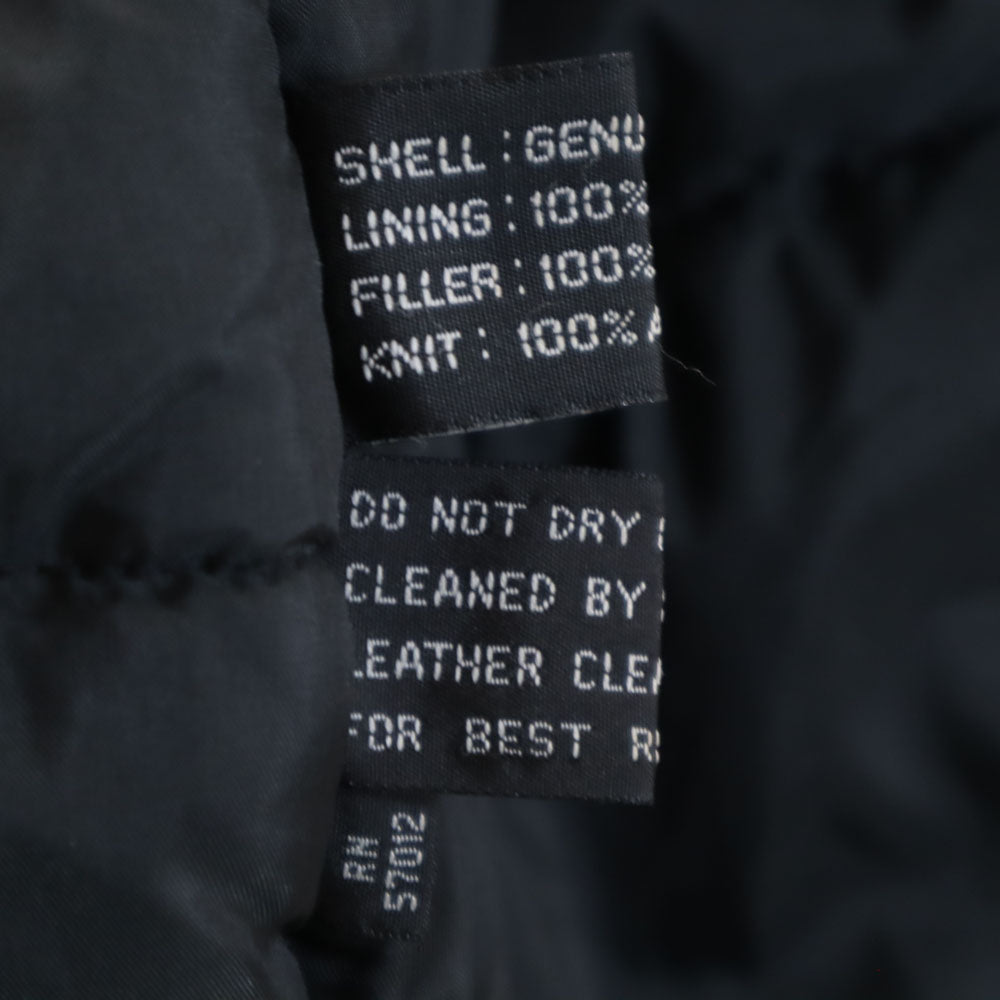 Guess ゲス オールド レザー 中綿コート XL オレンジ メンズ