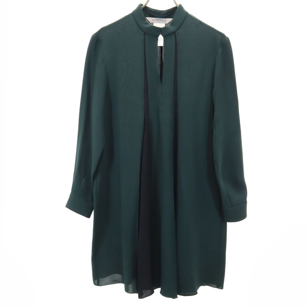 SPORTMAX スポーツマックス 長袖 ワンピース 36 グリーン レディース