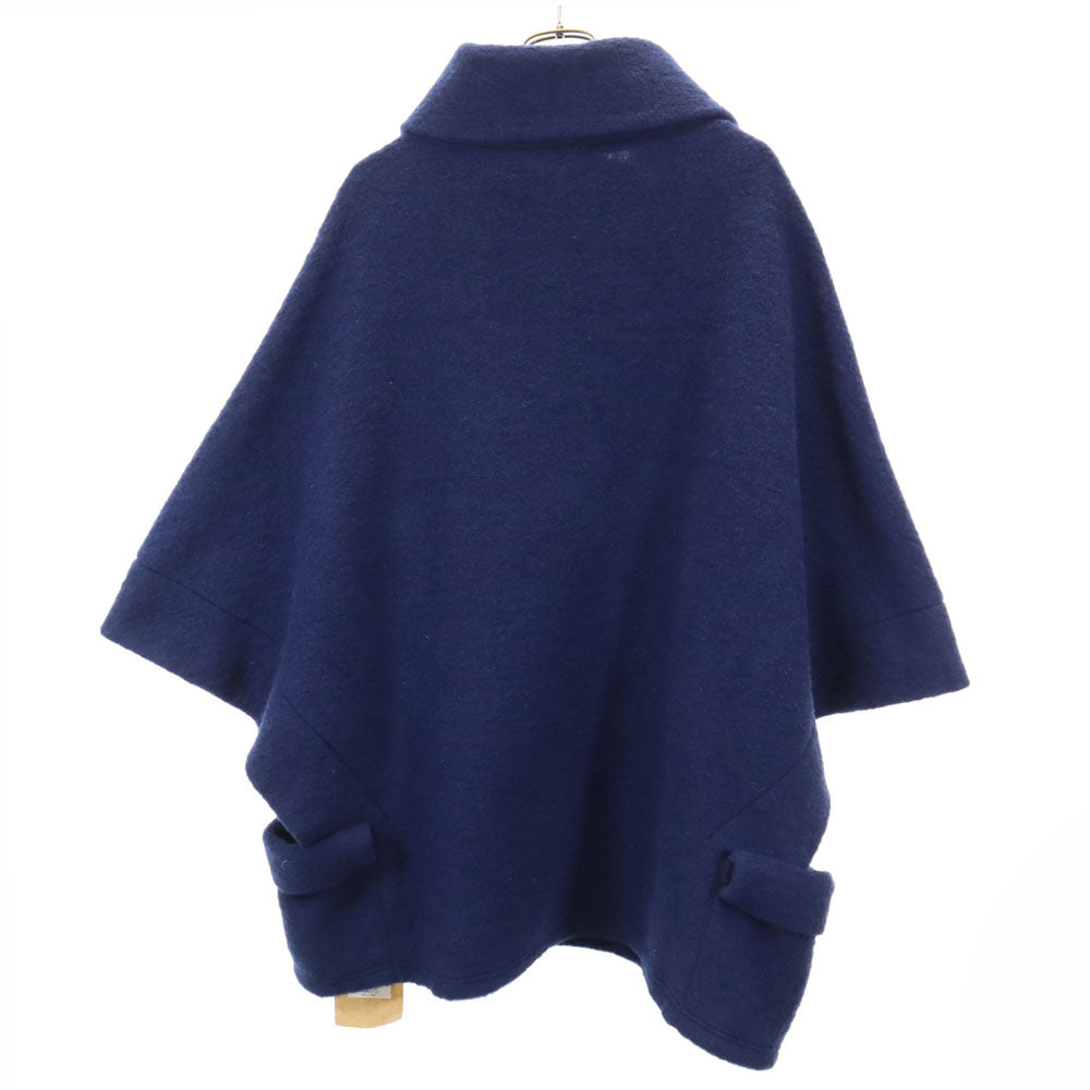 未使用 Ground Y グラウンドワイ ウールブレンド 日本製 ポンチョ 1 ネイビー タグ付き レディース