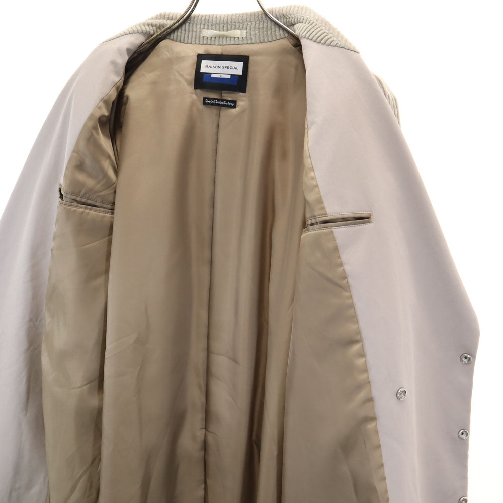 MAISON SPECIAL メゾンスペシャル ステンカラーコート 1 グレー系 メンズ