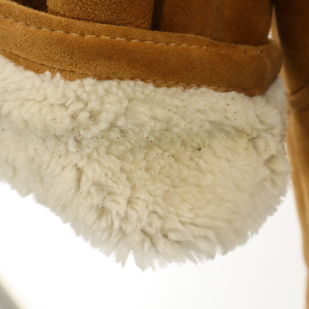 Shearling 80s ヴィンテージ ムートンコート 46 ブラウン レディース