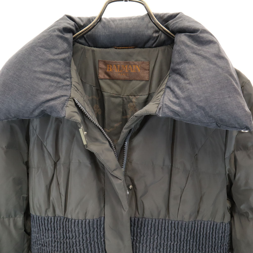BALMAIN バルマン ダウンジャケット L グレー レディース