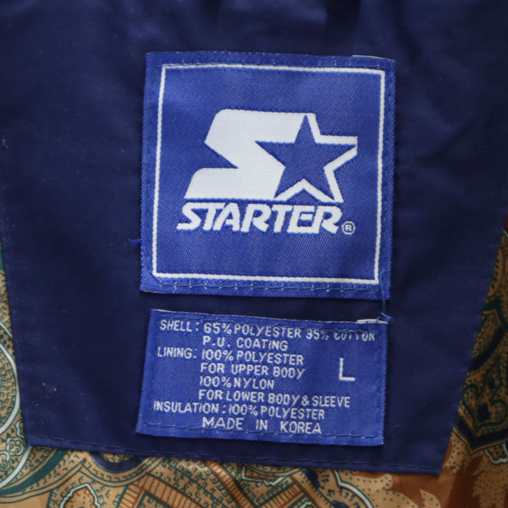 STARTER スターター 90s 00s オールド 長袖 中綿コート L ネイビー系 メンズ