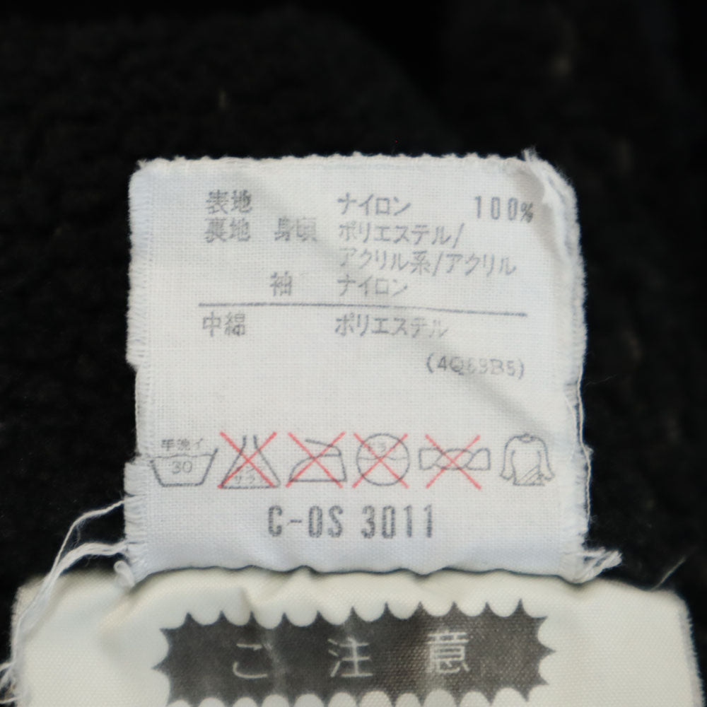 adidas アディダス 80s デサント製 ヴィンテージ トレフォイルロゴ 長袖 中綿 ベンチコート M シルバー メンズ