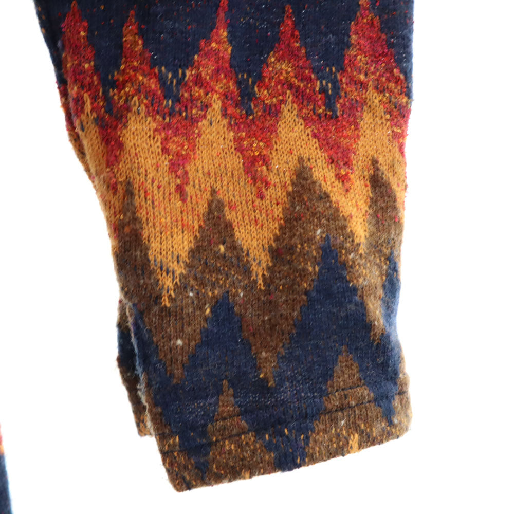 KAPITAL キャピタル 日本製 総柄 5分袖 ニット ロングワンピース XS レディース