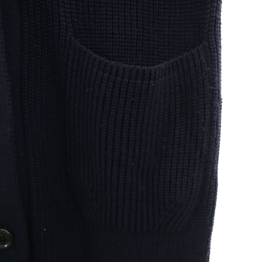 BATONER バトナー 日本製 ウール 長袖 ロング ニットカーディガン 1 ネイビー レディース