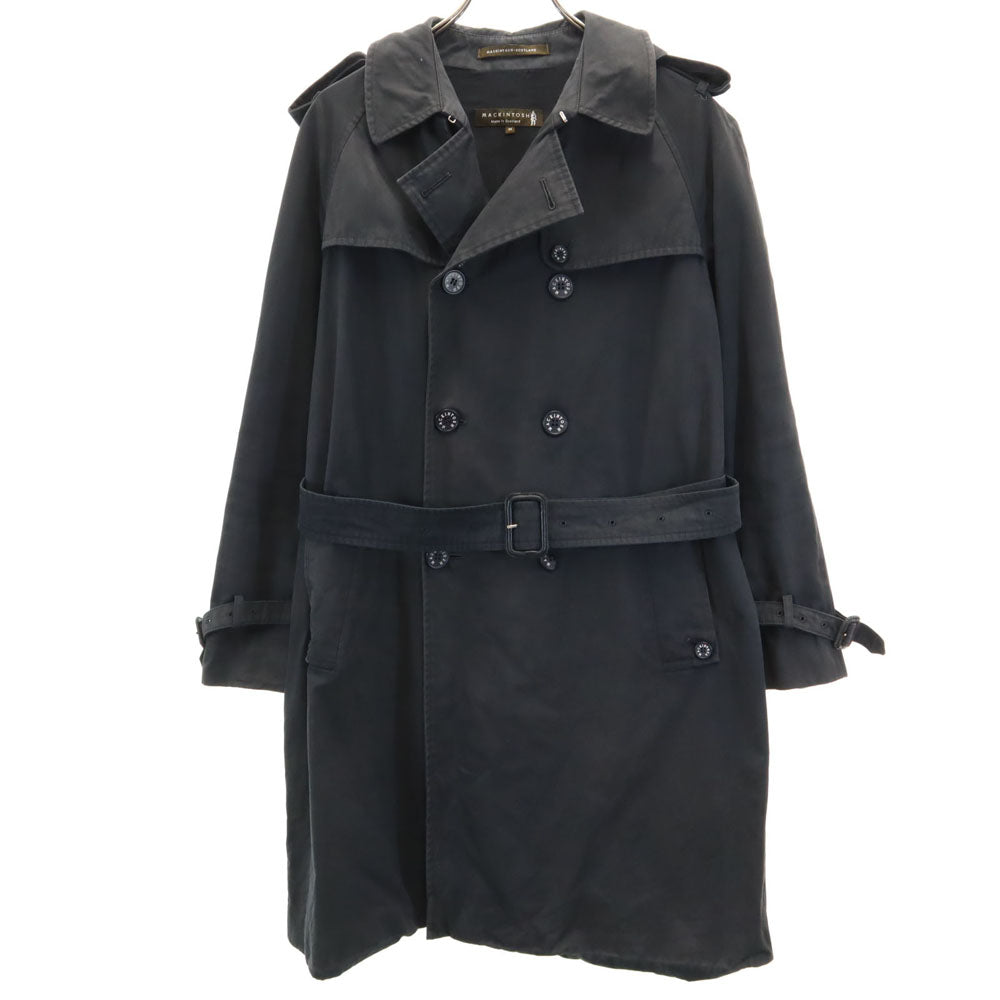 MACKINTOSH SCOTLAND マッキントッシュスコットランド 英国製 トレンチコート 36 ブラック系 メンズ