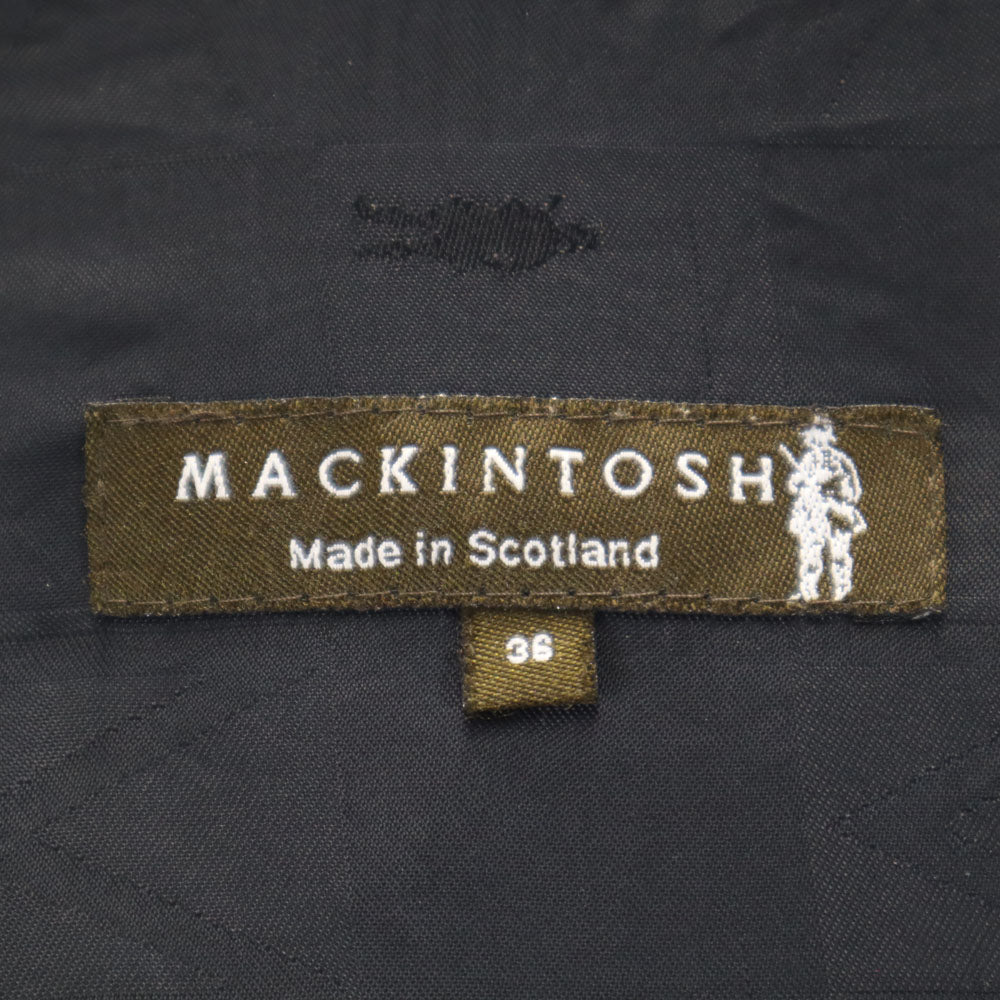 MACKINTOSH SCOTLAND マッキントッシュスコットランド 英国製 トレンチコート 36 ブラック系 メンズ