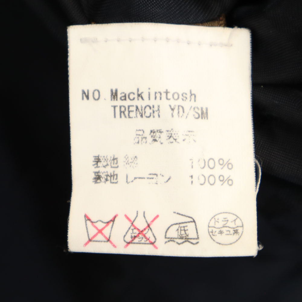 MACKINTOSH SCOTLAND マッキントッシュスコットランド 英国製 トレンチコート 36 ブラック系 メンズ