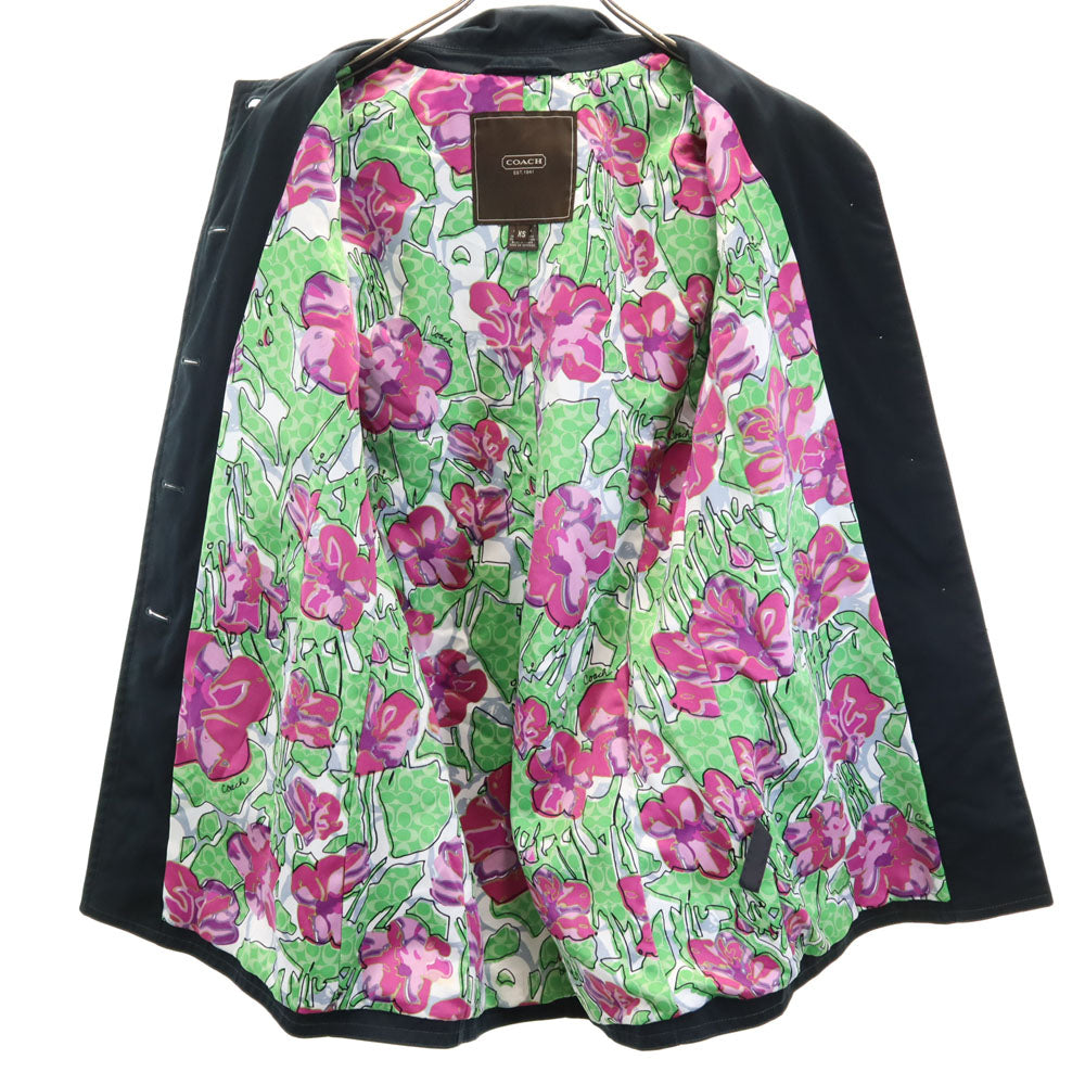 COACH コーチ ステンカラーコート XS ブラック レディース