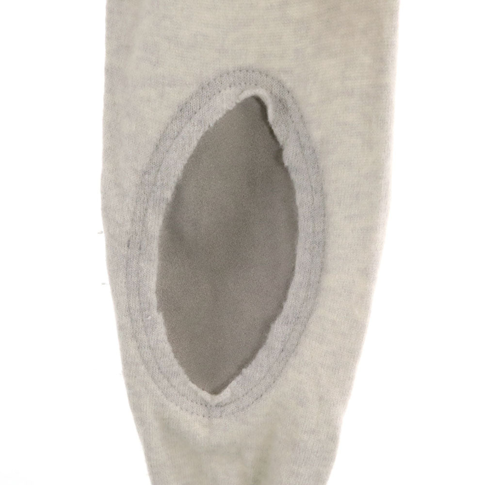 Maison Margiela メゾンマルジェラ イタリア製 長袖 Vネック ニット ワンピース S ライトグレー レディース